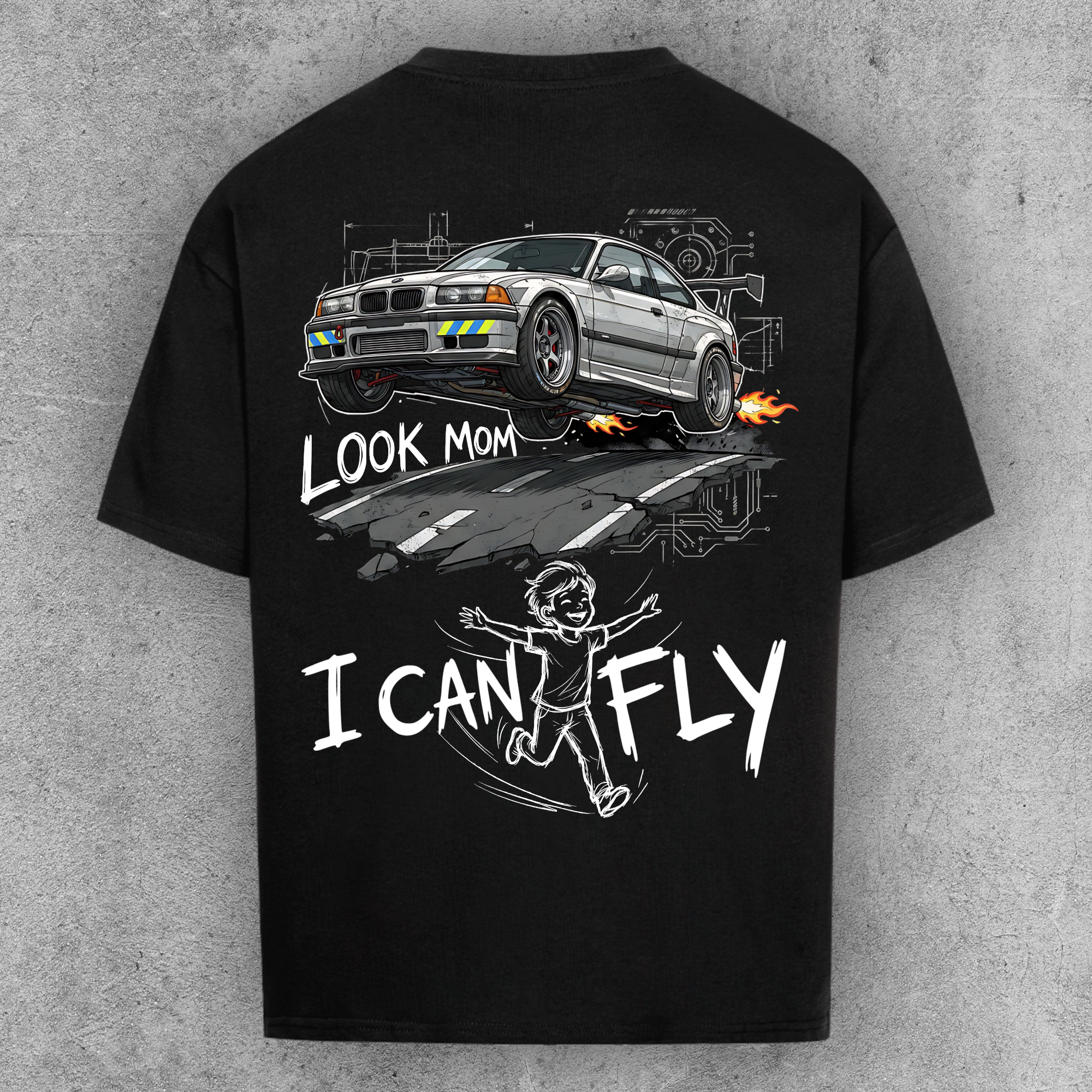 Look Mom I can Fly e36 Edition - Oversized Shirt