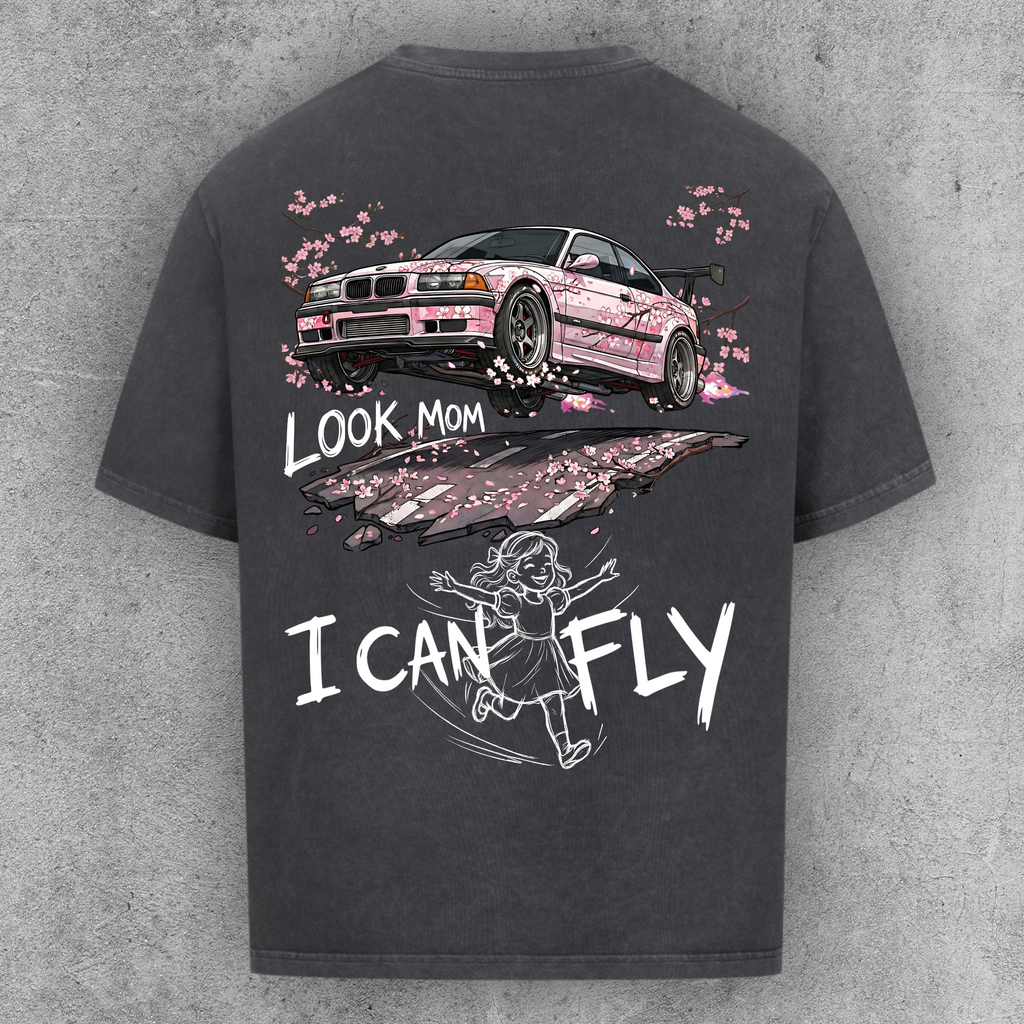Look Mom I can Fly e36 Blossom Edition - Oversized Shirt