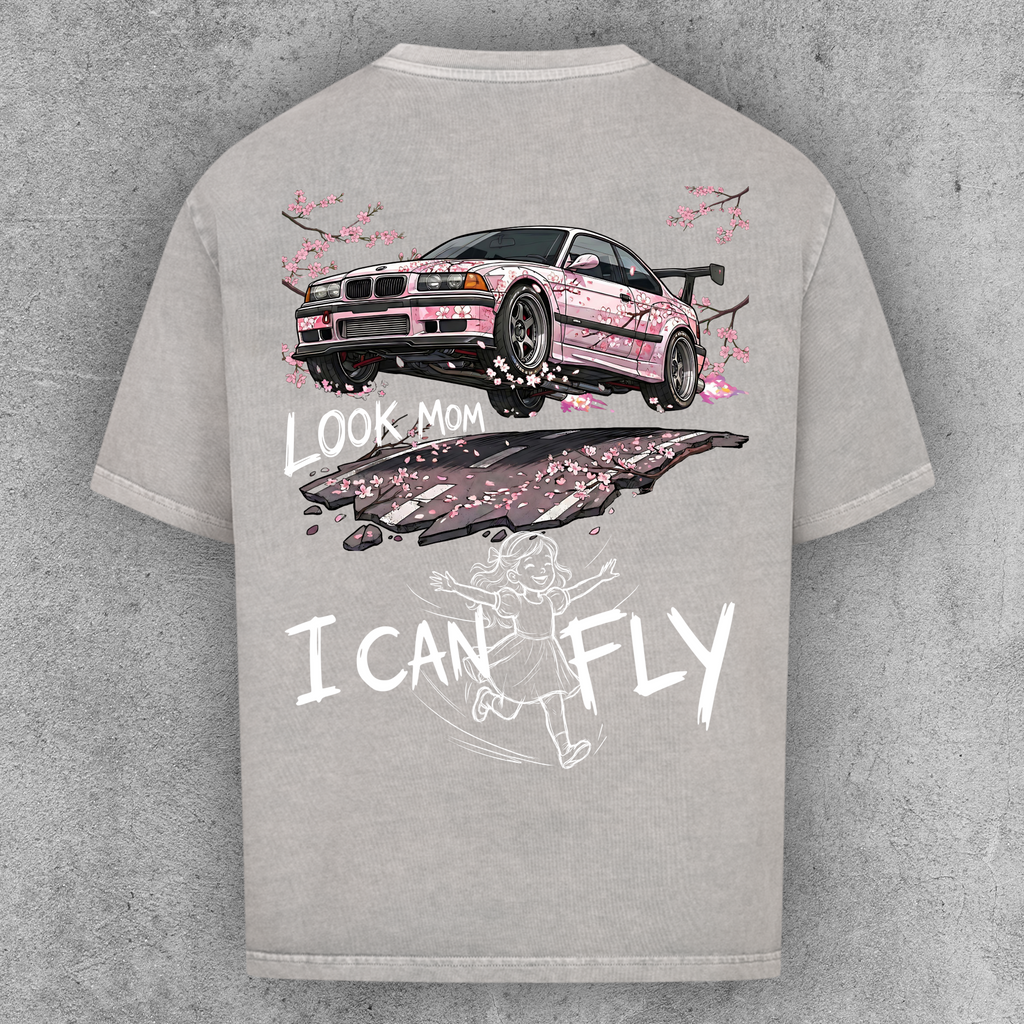 Look Mom I can Fly e36 Blossom Edition - Oversized Shirt
