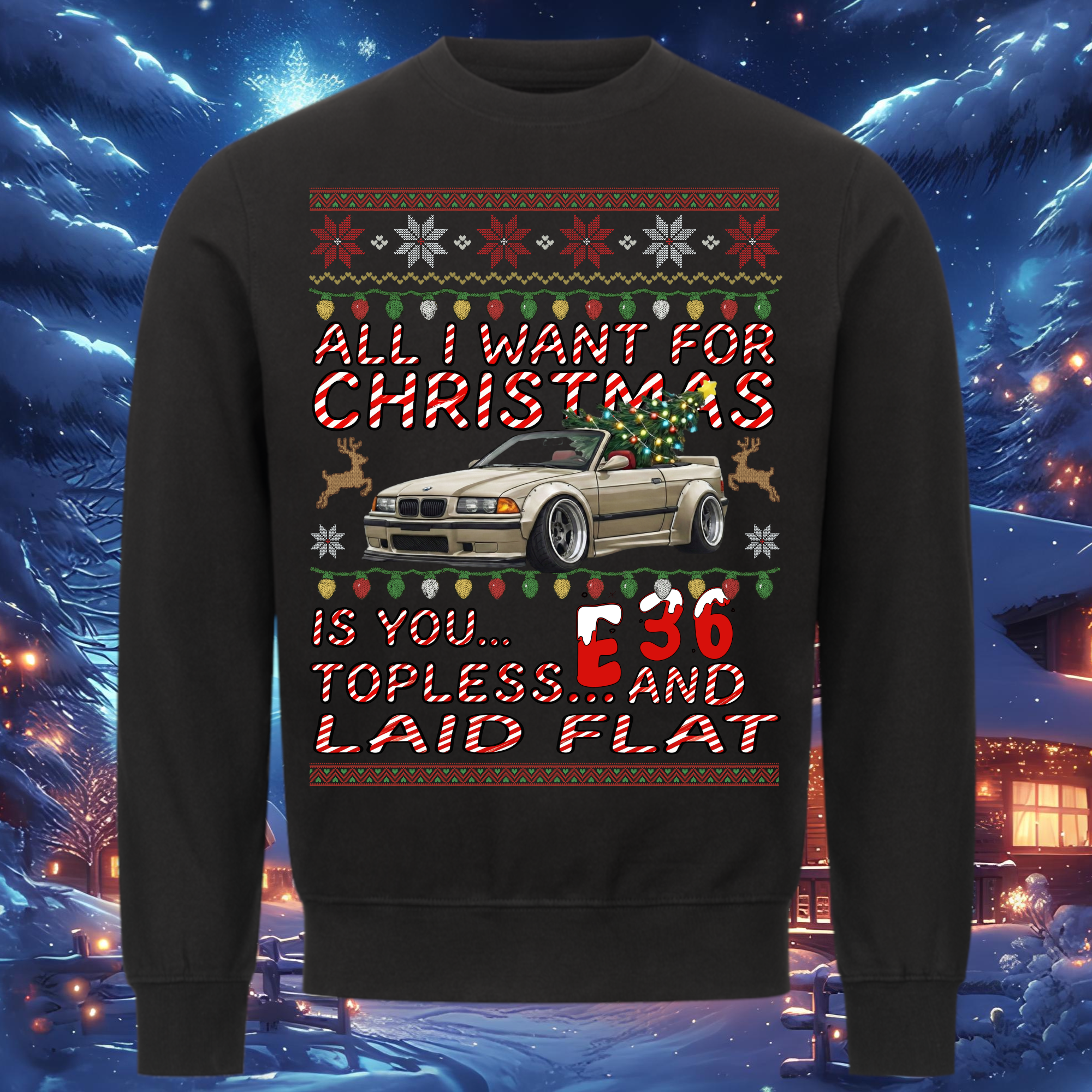 E36 Topless et allongée à plat - Sweat-shirt