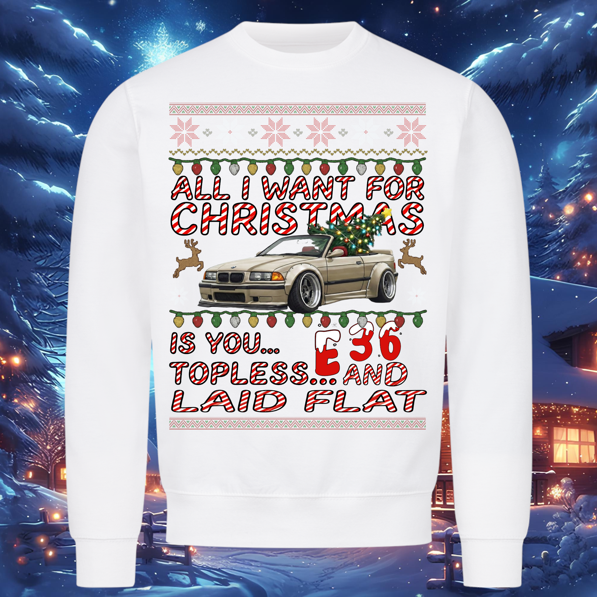 E36 Topless et allongée à plat - Sweat-shirt