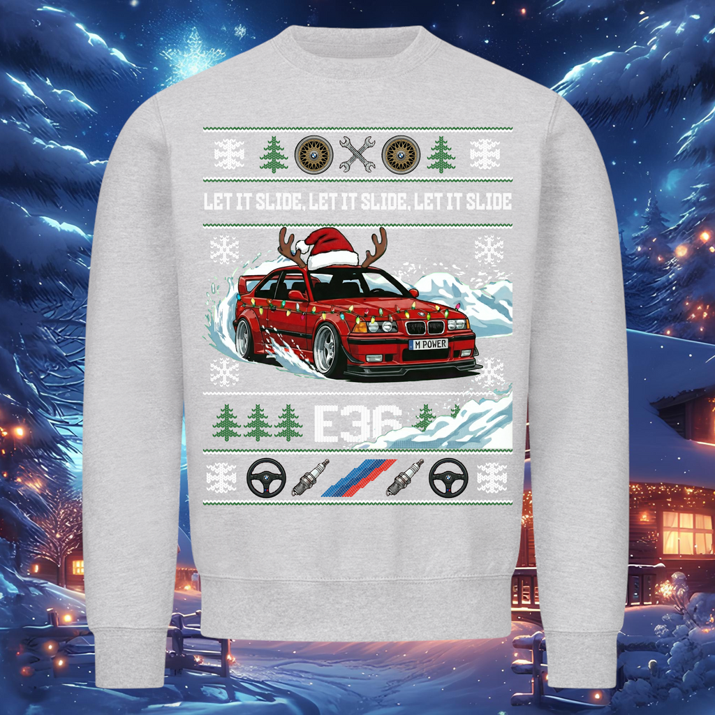 E36 M3 - LET IT SLIDE - Weihnachts-Sweatshirt