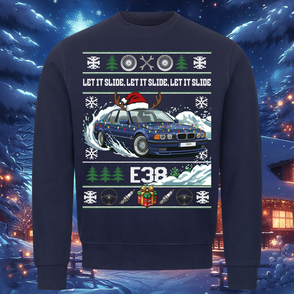 E38 7 Series - LET IT SLIDE - Christmas Sweatshirt