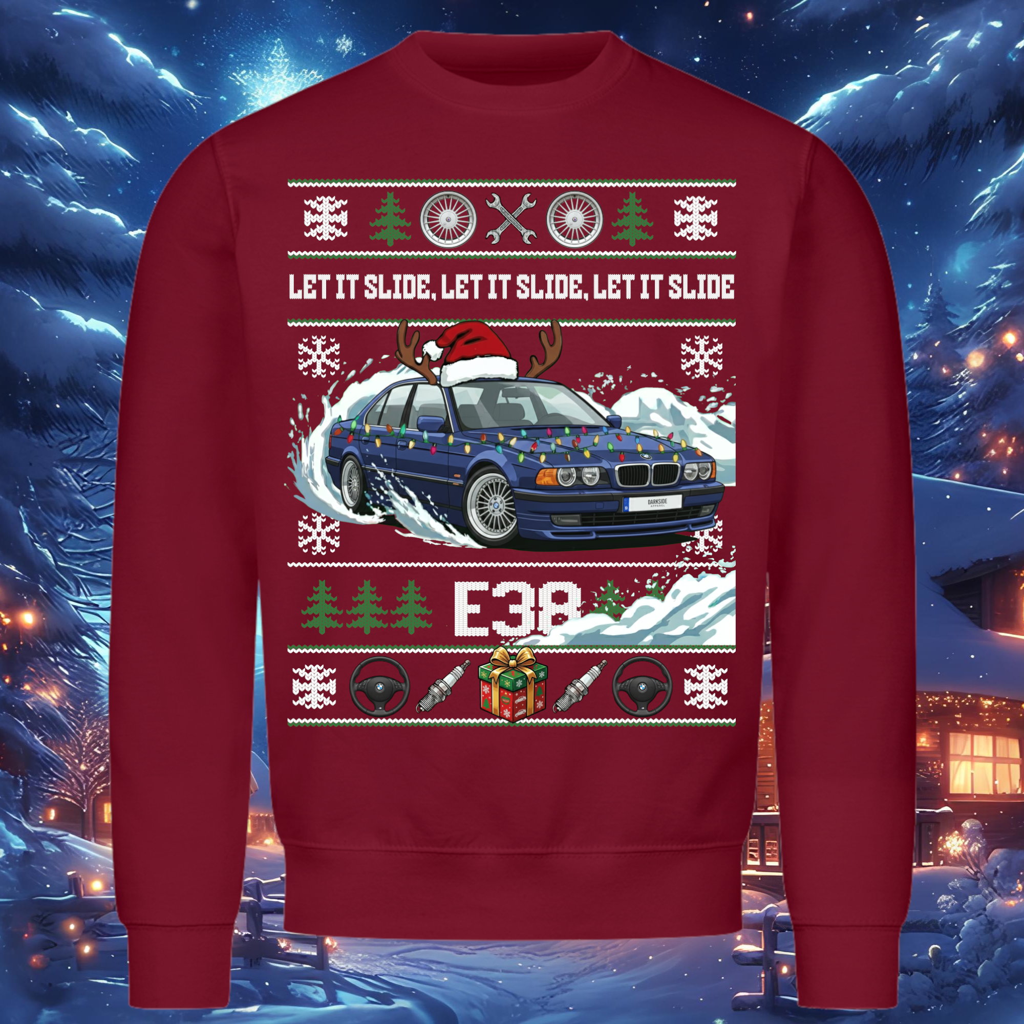 E38 7 Series - LET IT SLIDE - Christmas Sweatshirt