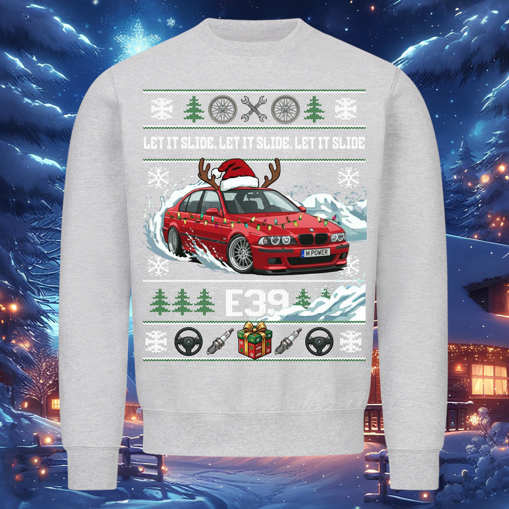 E39 M5 - LET IT SLIDE - Weihnachts-Sweatshirt