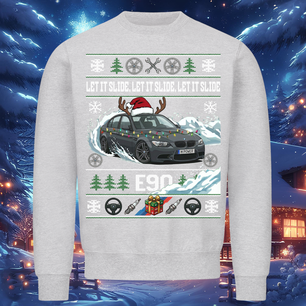 E90 M3 - LET IT SLIDE - Weihnachts-Sweatshirt