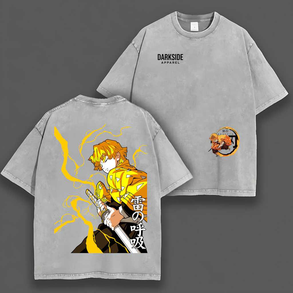 Zenitsu Thunder Breathing – Oversized Shirt