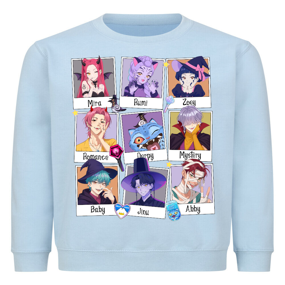 💫 Kinder-Sweater „Character Squad“ – Bunt, gemütlich & voller Persönlichkeit