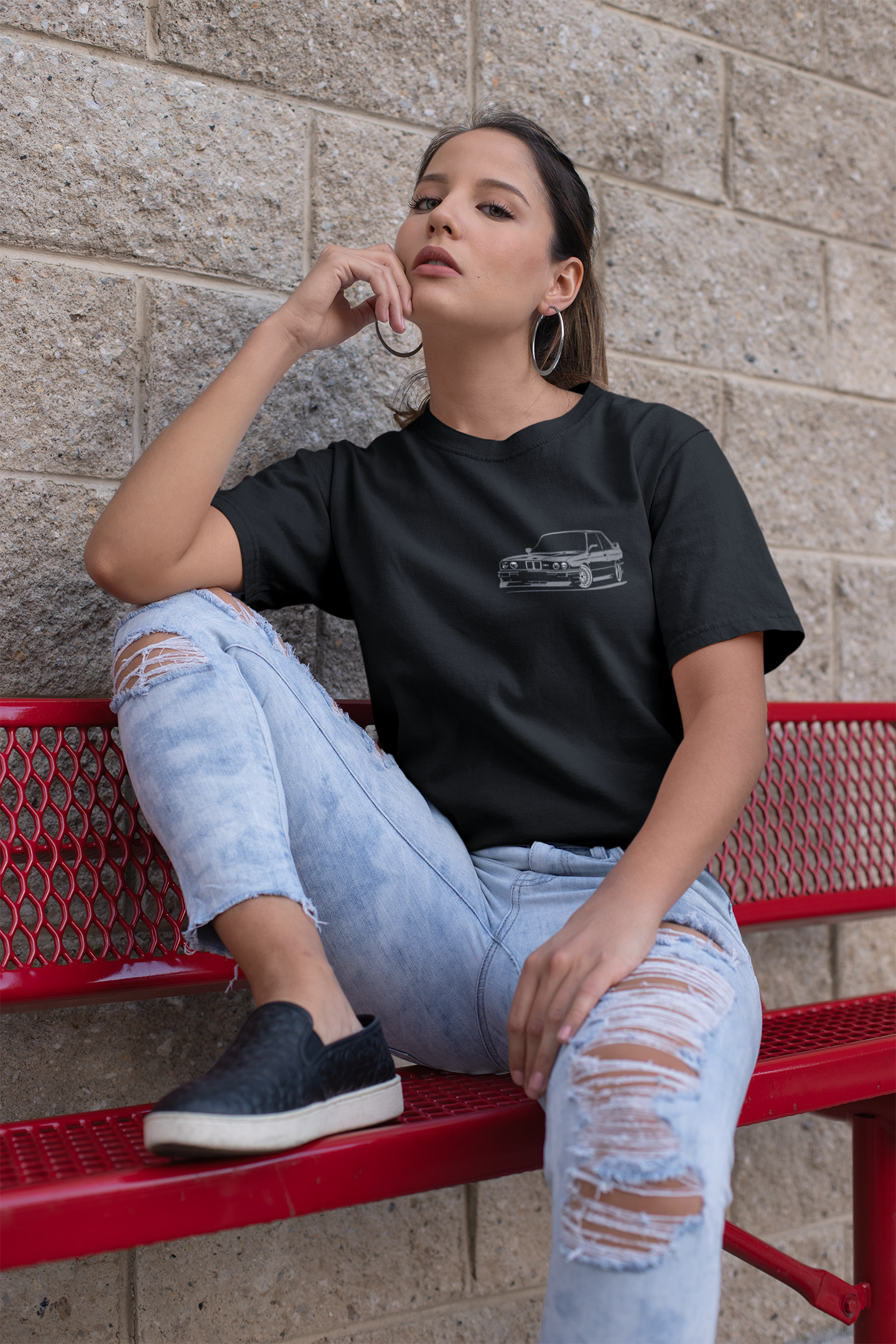 E30 Shirt Oversized  - Front Minimal – M3 Clean