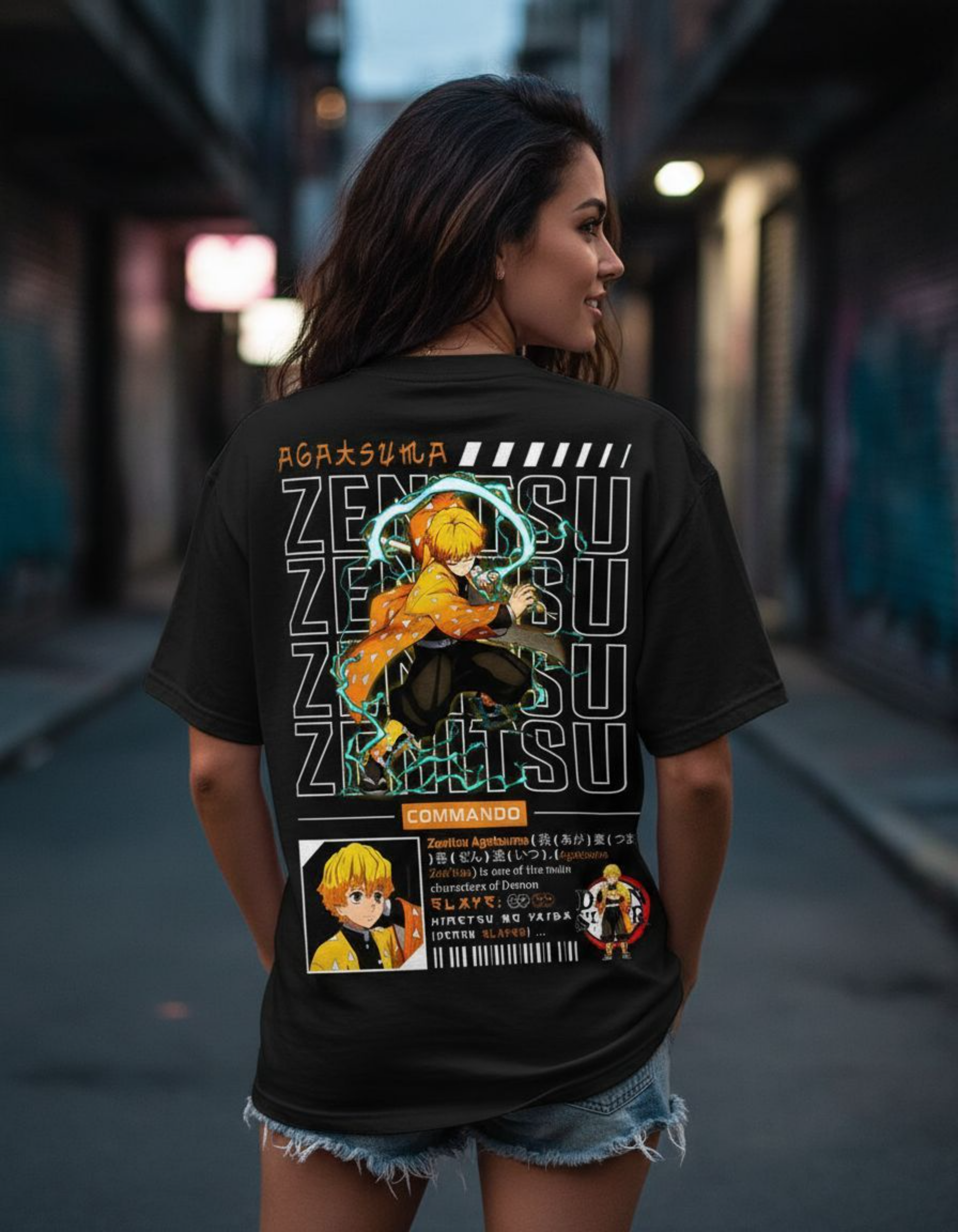 Zenitsu - Commando Style Oversized Shirt