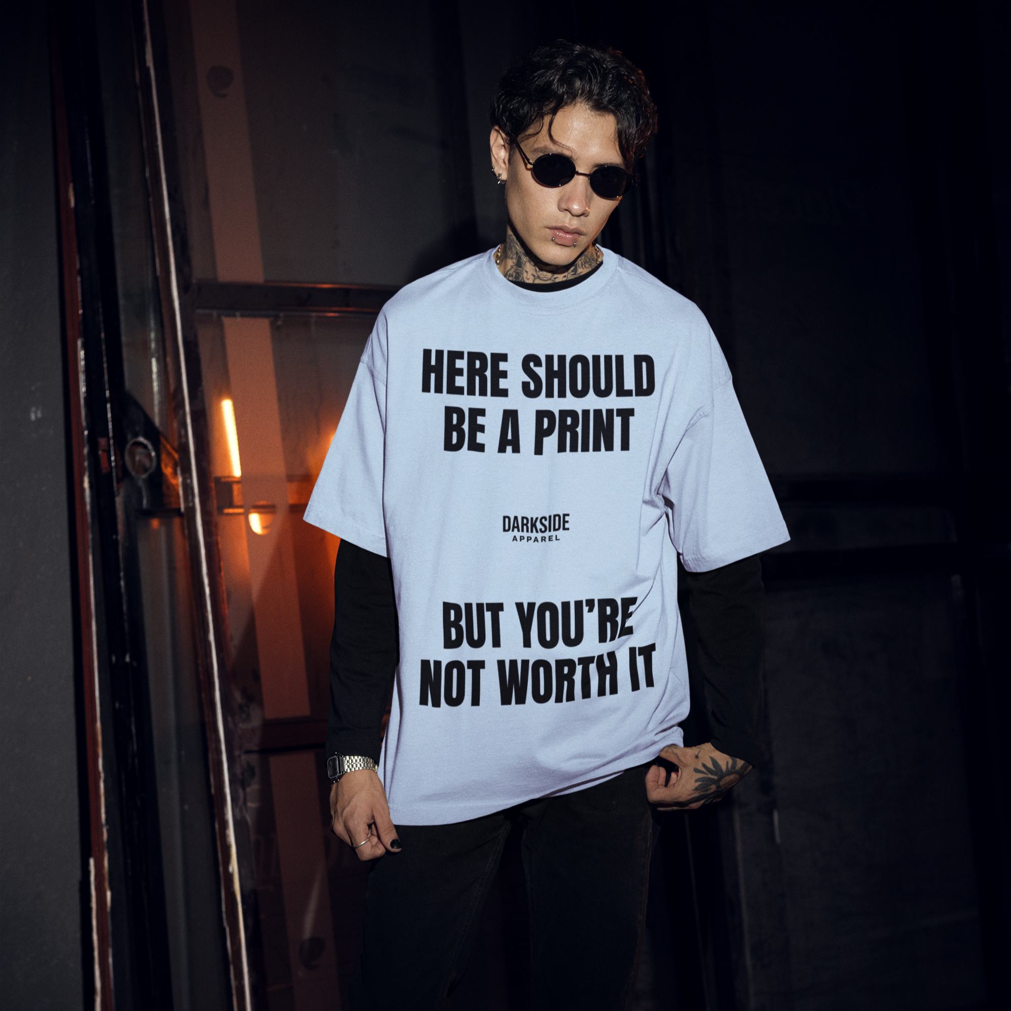 Not Worth It - Oversized Shirt