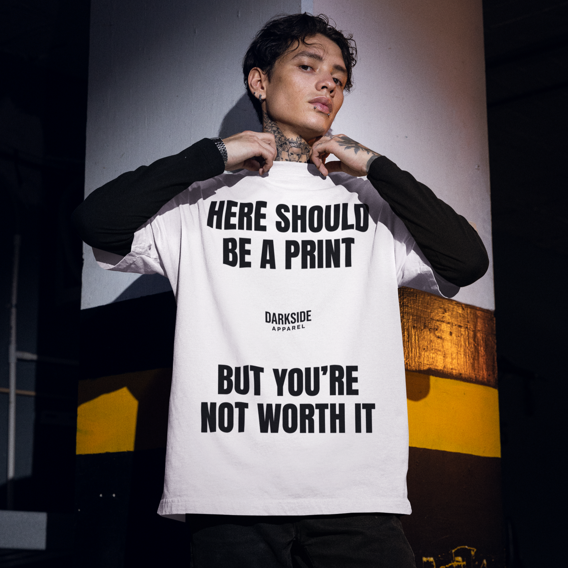 Not Worth It - Oversized Shirt