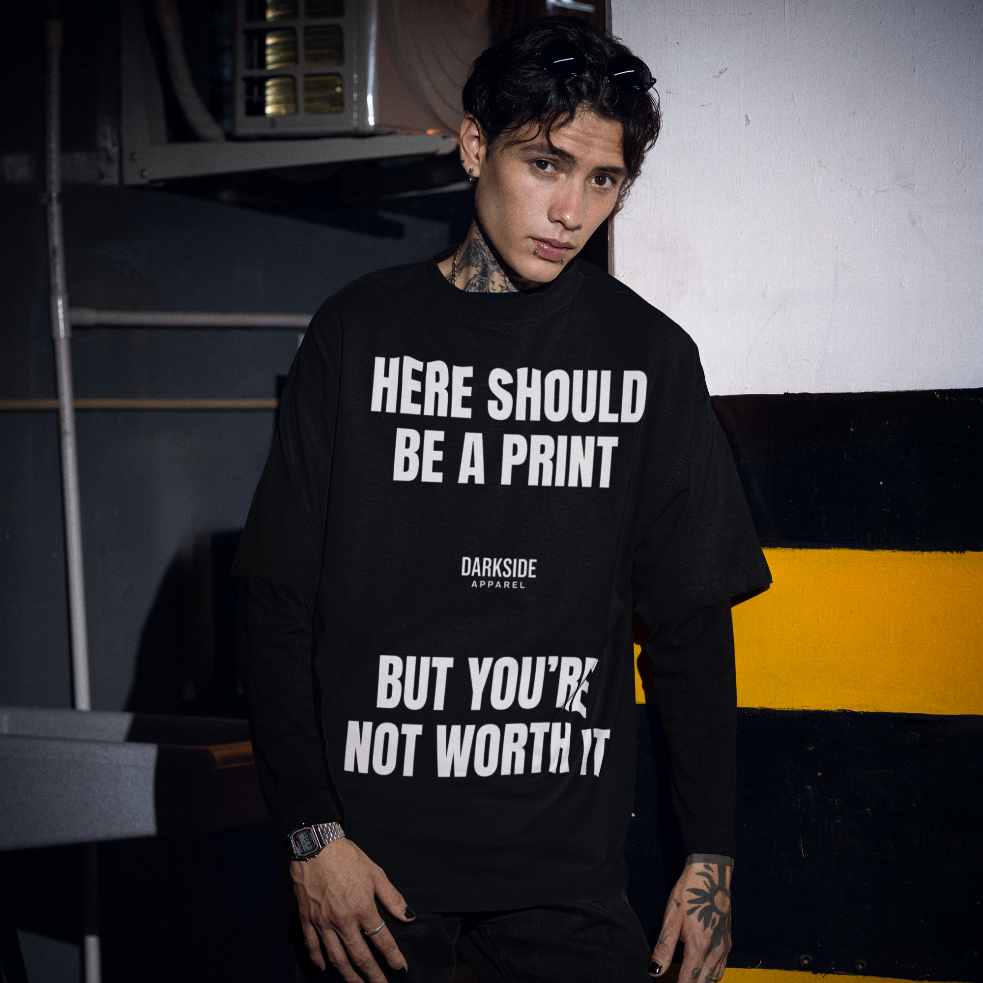 Not Worth It - Oversized Shirt