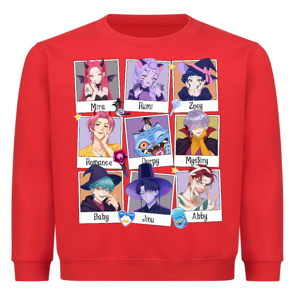💫 Kinder-Sweater „Character Squad“ – Bunt, gemütlich & voller Persönlichkeit