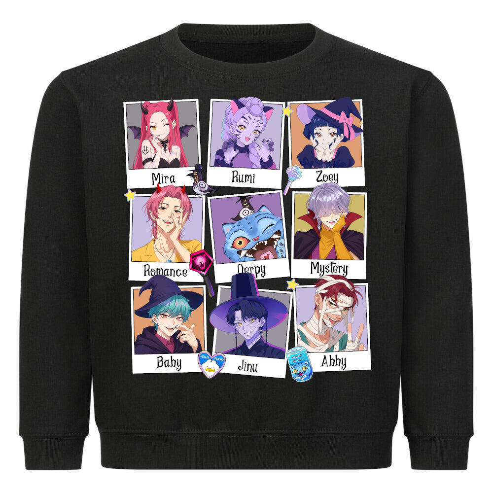💫 Kinder-Sweater „Character Squad“ – Bunt, gemütlich & voller Persönlichkeit