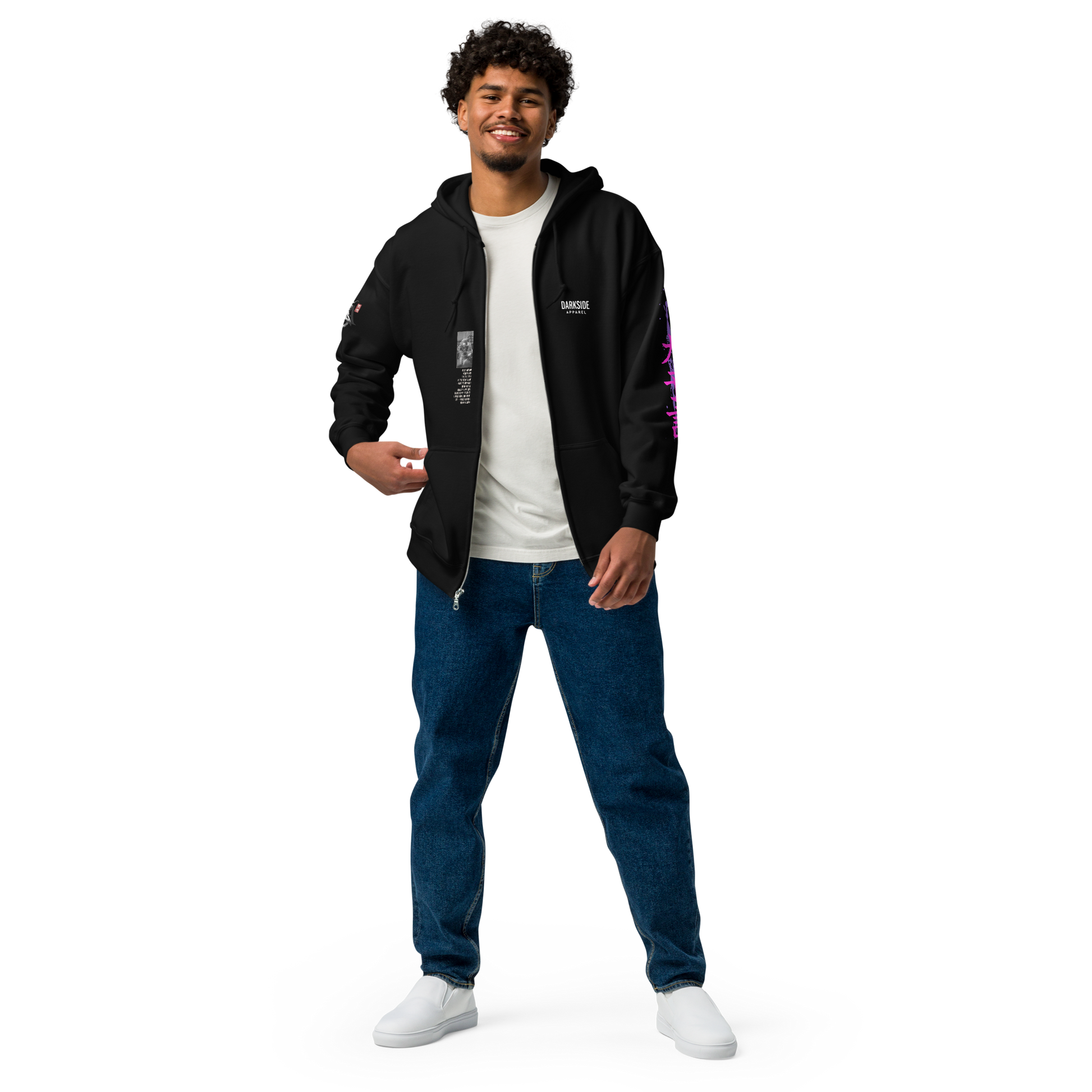Heavy Zip Hoodie - 30th Century A.D. – THE DOGS PROPHECY  by Darkside Apparel
