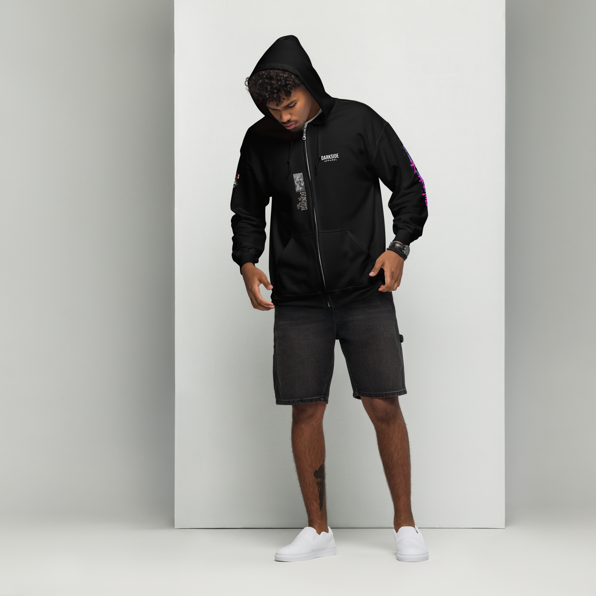 Heavy Zip Hoodie - 30th Century A.D. – THE DOGS PROPHECY  by Darkside Apparel