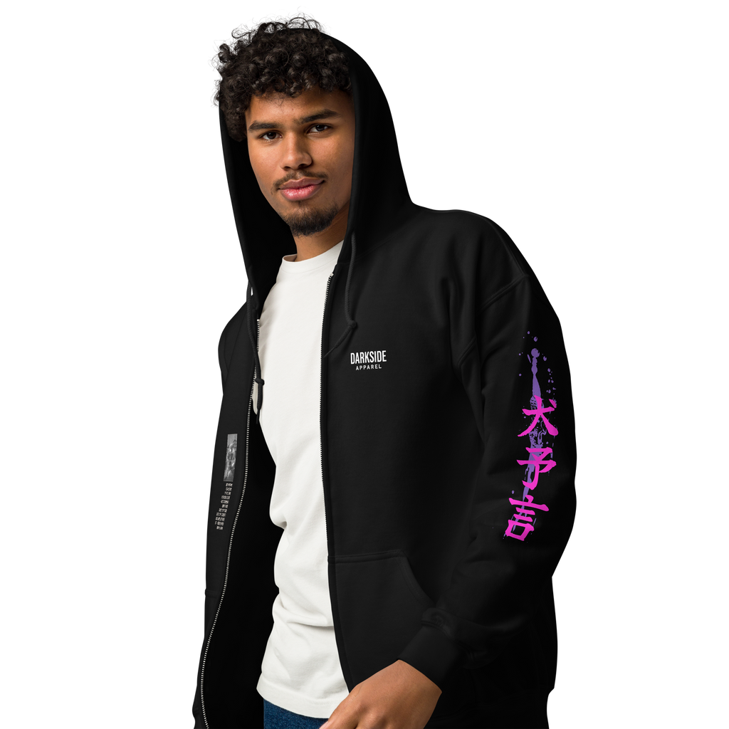 Heavy Zip Hoodie - 30th Century A.D. – THE DOGS PROPHECY  by Darkside Apparel