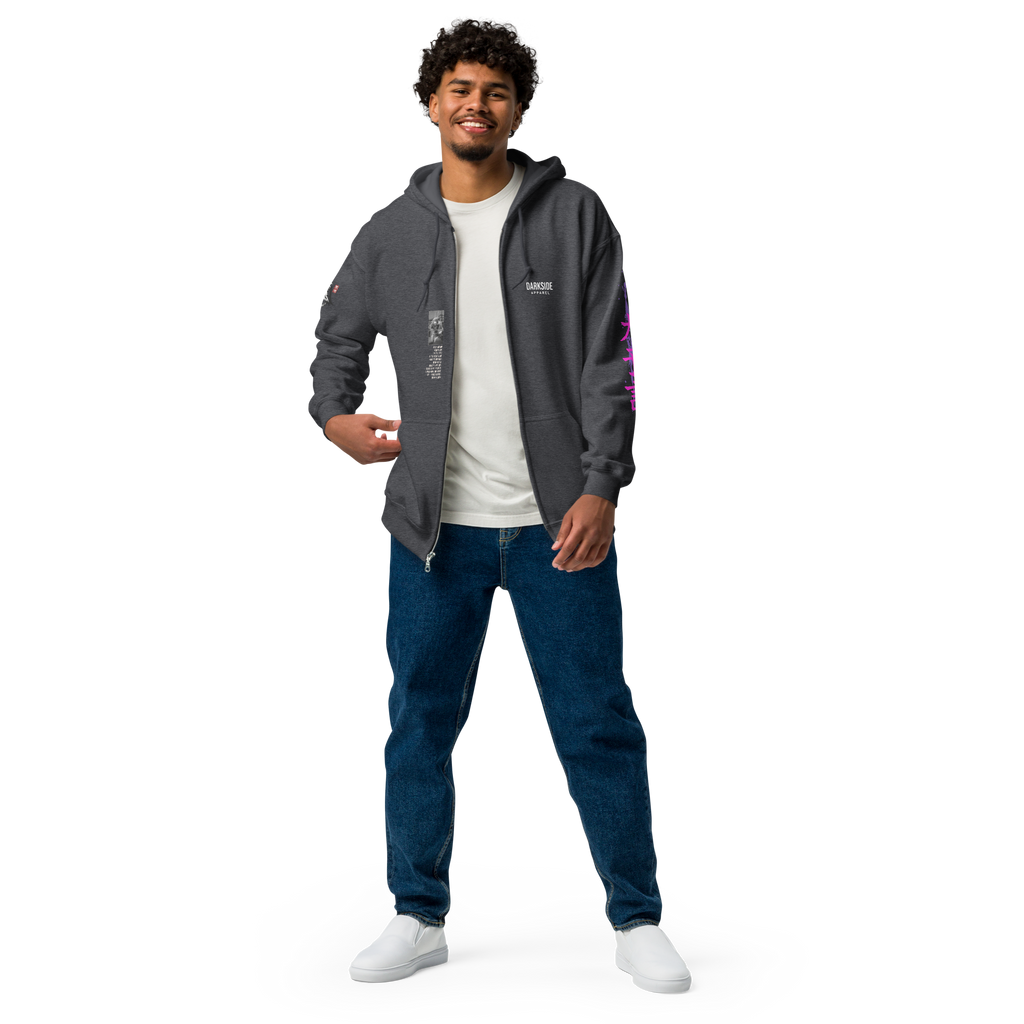 Heavy Zip Hoodie - 30th Century A.D. – THE DOGS PROPHECY  by Darkside Apparel