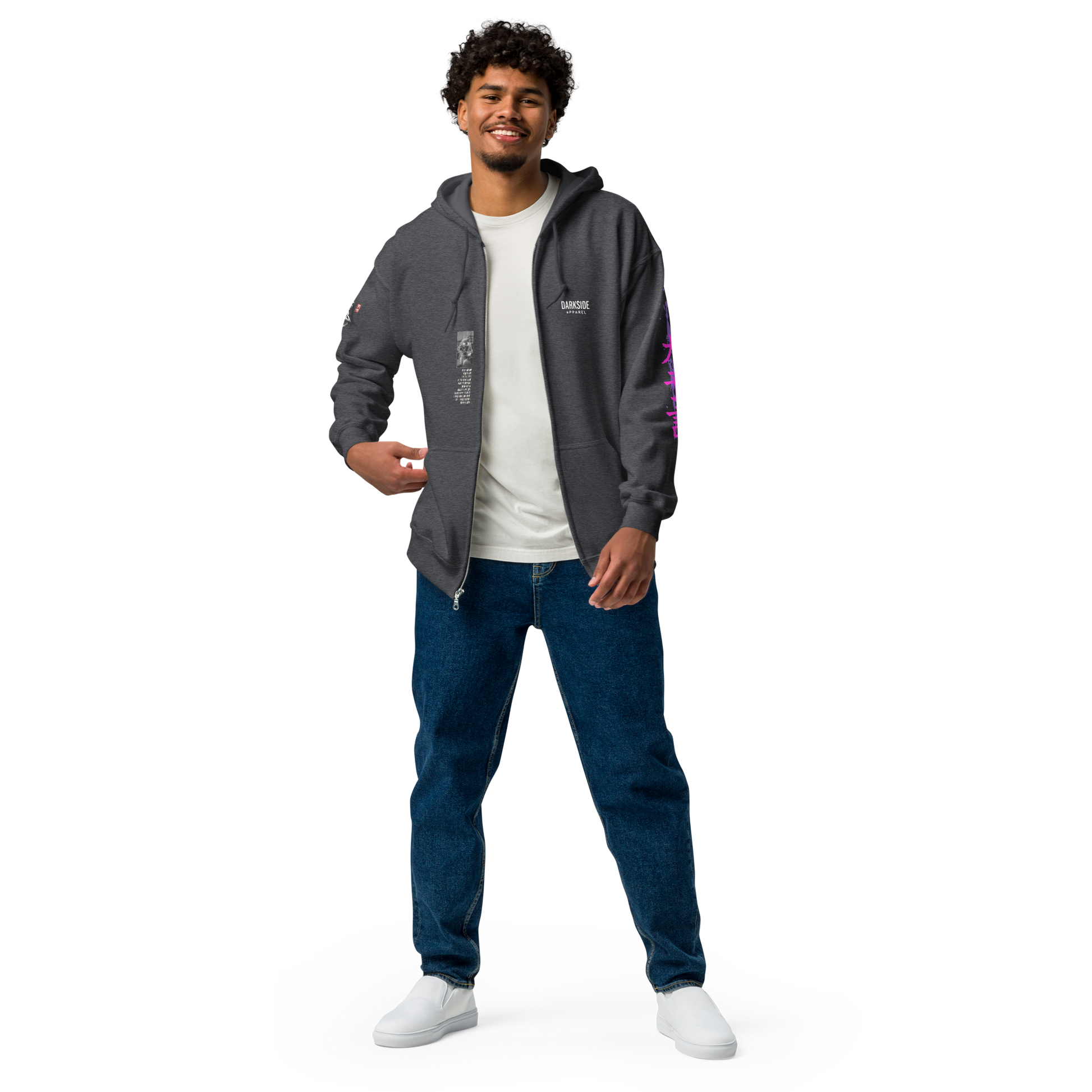 Heavy Zip Hoodie - 30th Century A.D. – THE DOGS PROPHECY  by Darkside Apparel