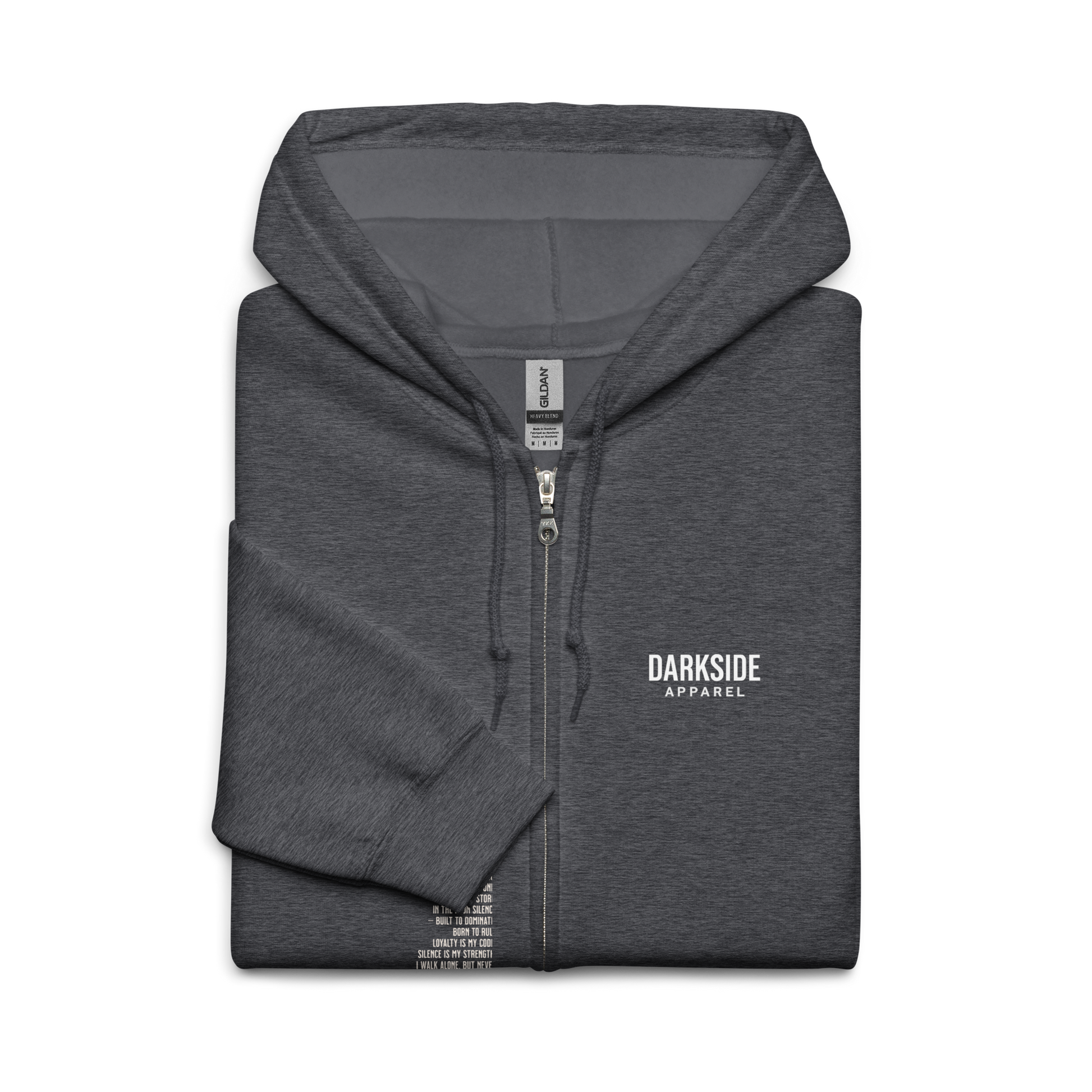 Heavy Zip Hoodie - 30th Century A.D. – THE DOGS PROPHECY  by Darkside Apparel