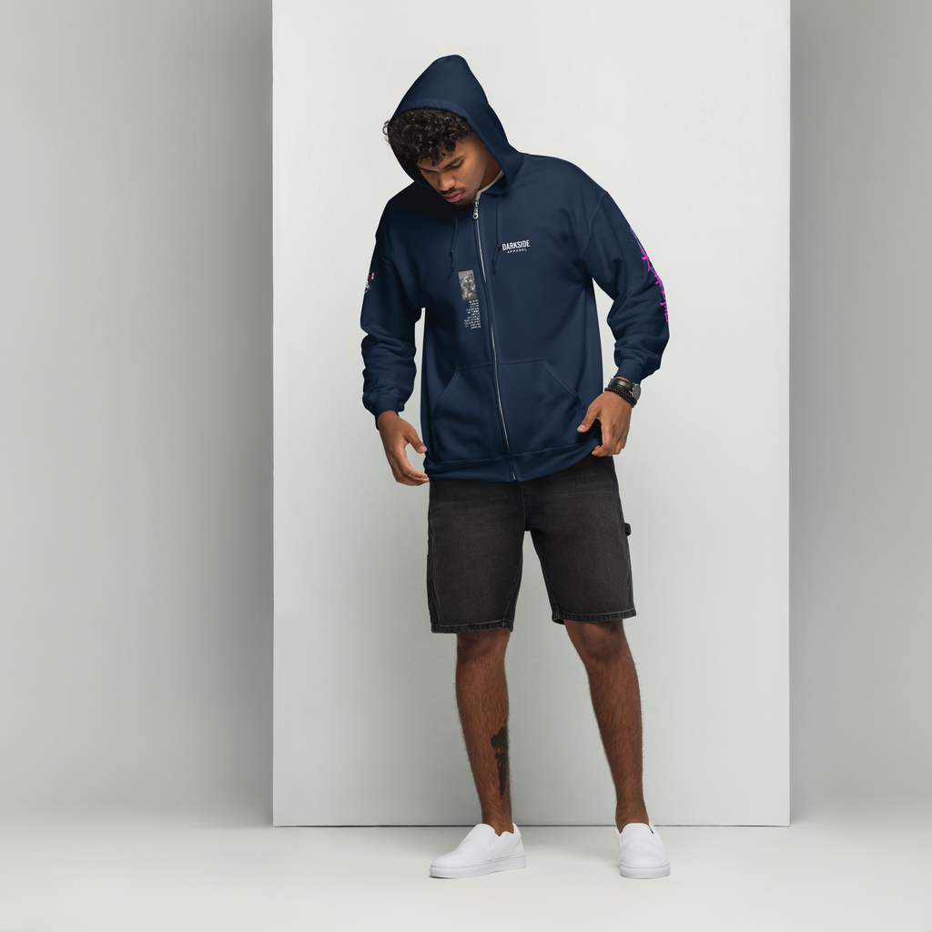 Heavy Zip Hoodie - 30th Century A.D. – THE DOGS PROPHECY  by Darkside Apparel