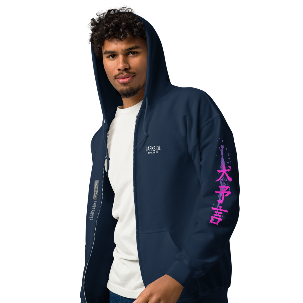 Heavy Zip Hoodie - 30th Century A.D. – THE DOGS PROPHECY  by Darkside Apparel