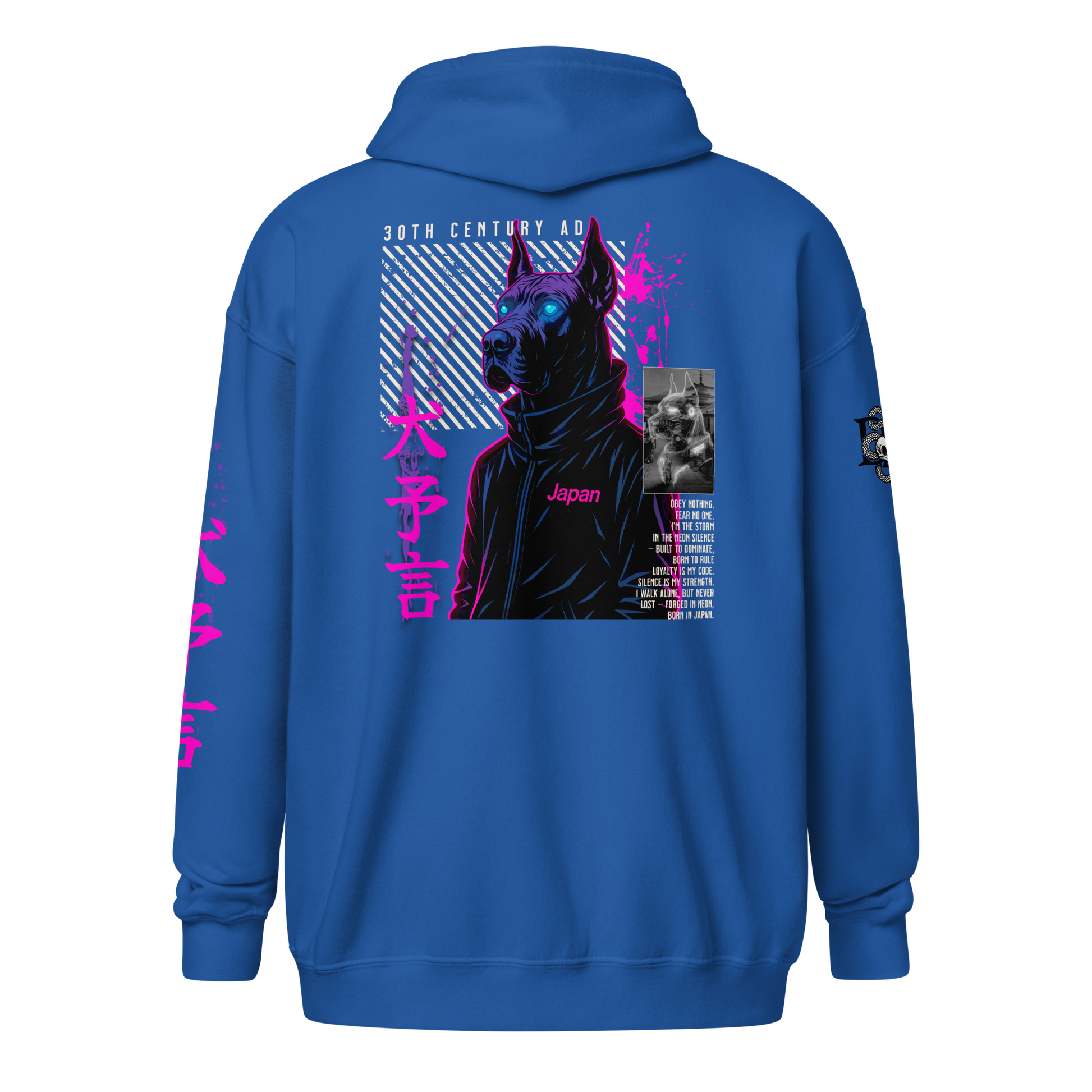 Heavy Zip Hoodie - 30th Century A.D. – THE DOGS PROPHECY  by Darkside Apparel
