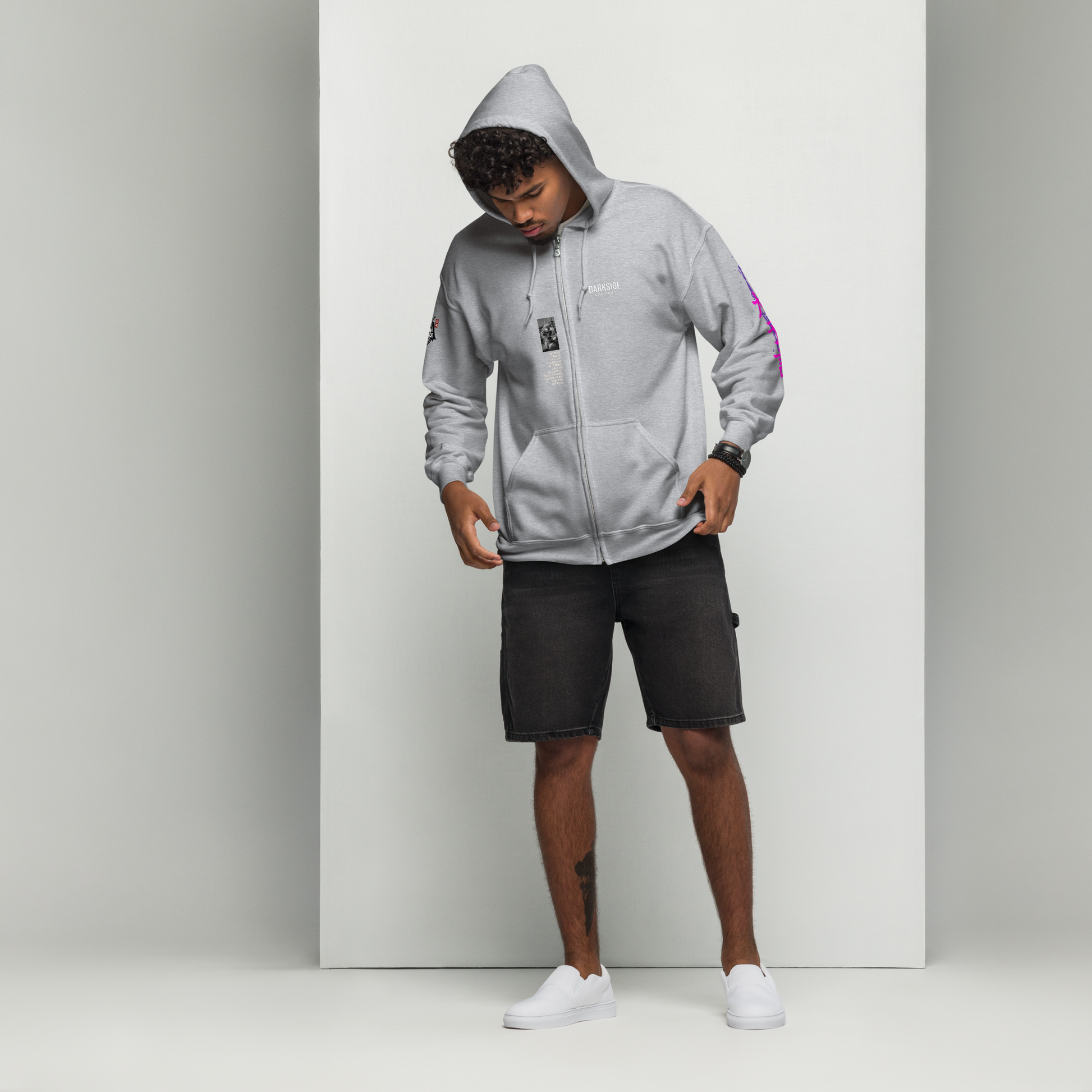Heavy Zip Hoodie - 30th Century A.D. – THE DOGS PROPHECY  by Darkside Apparel