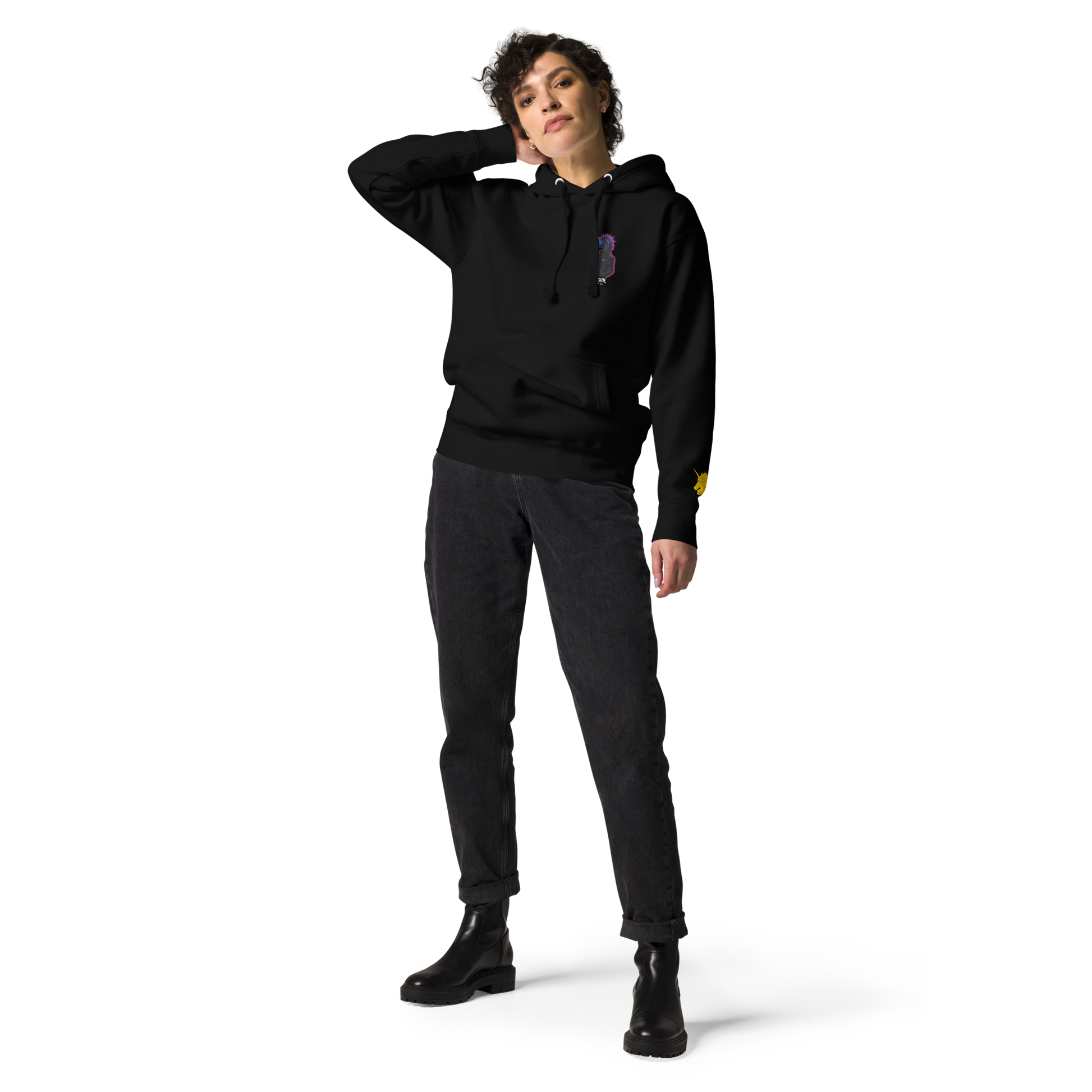 Special Darkside Apparel Hoodie – Neon Unicorn – Shadows & Shine Edition