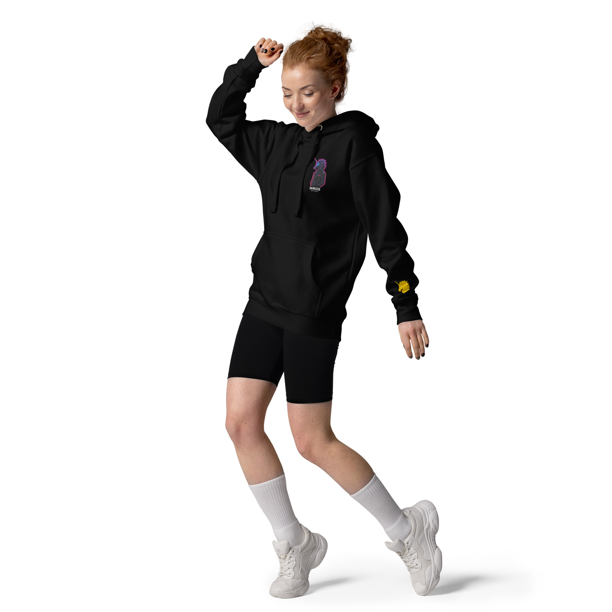 Special Darkside Apparel Hoodie – Neon Unicorn – Shadows & Shine Edition