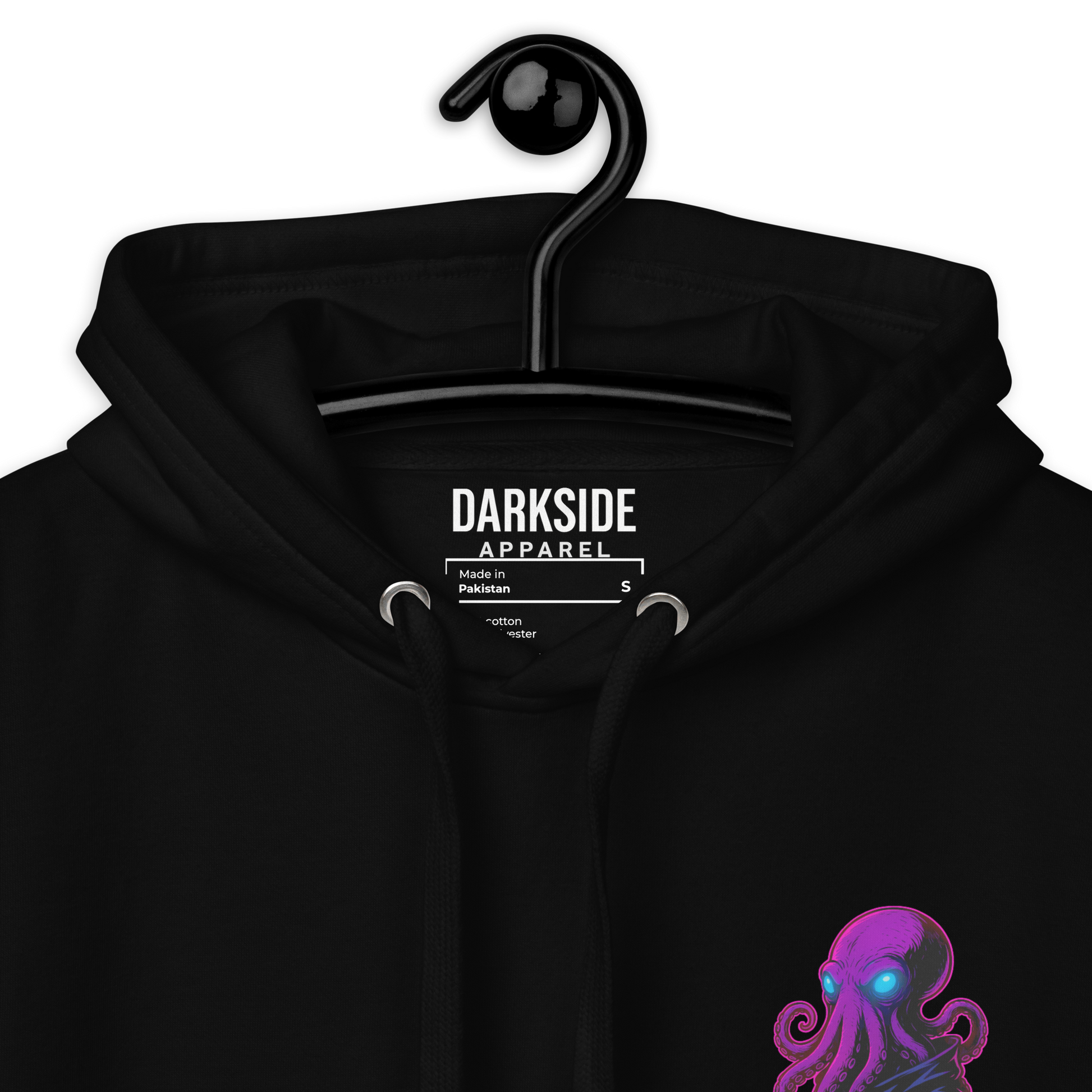 Special Darkside Apparel Hoodie – Neon Octopus Edition