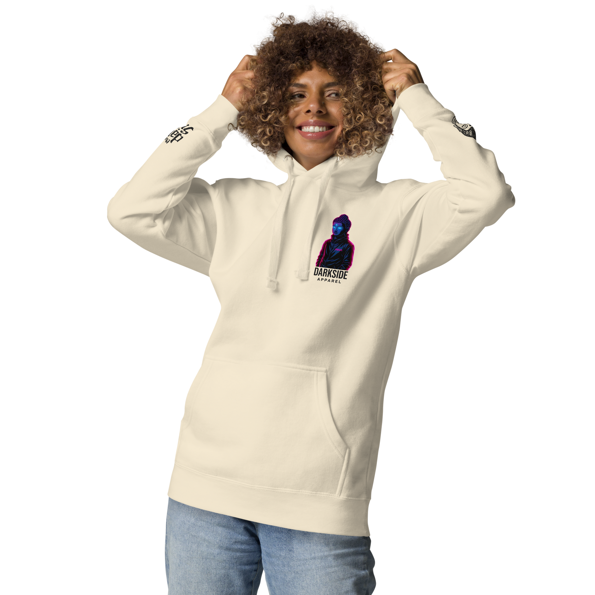 Darkside Apparel Hoodie – Neon Buddha Edition
