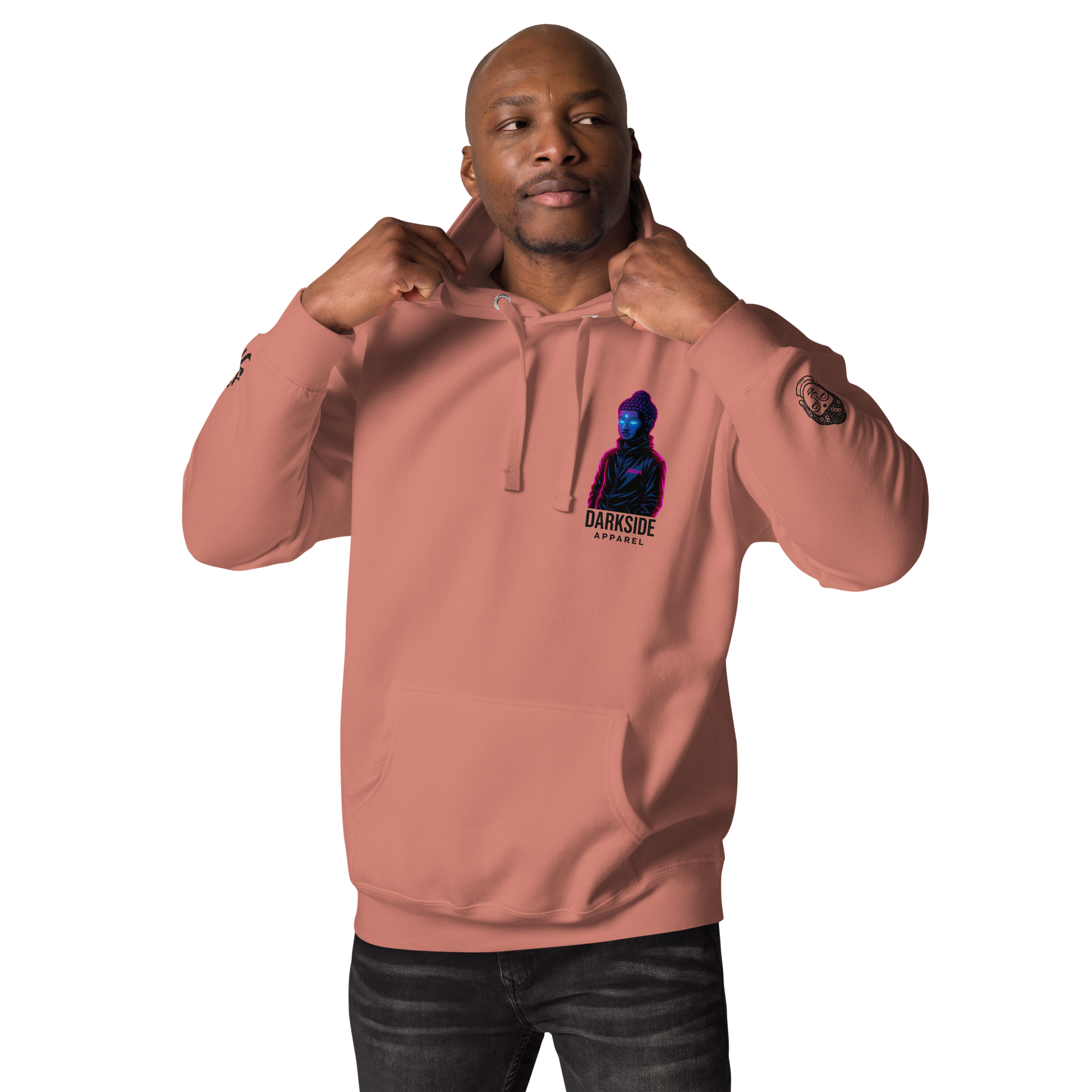 Darkside Apparel Hoodie – Neon Buddha Edition