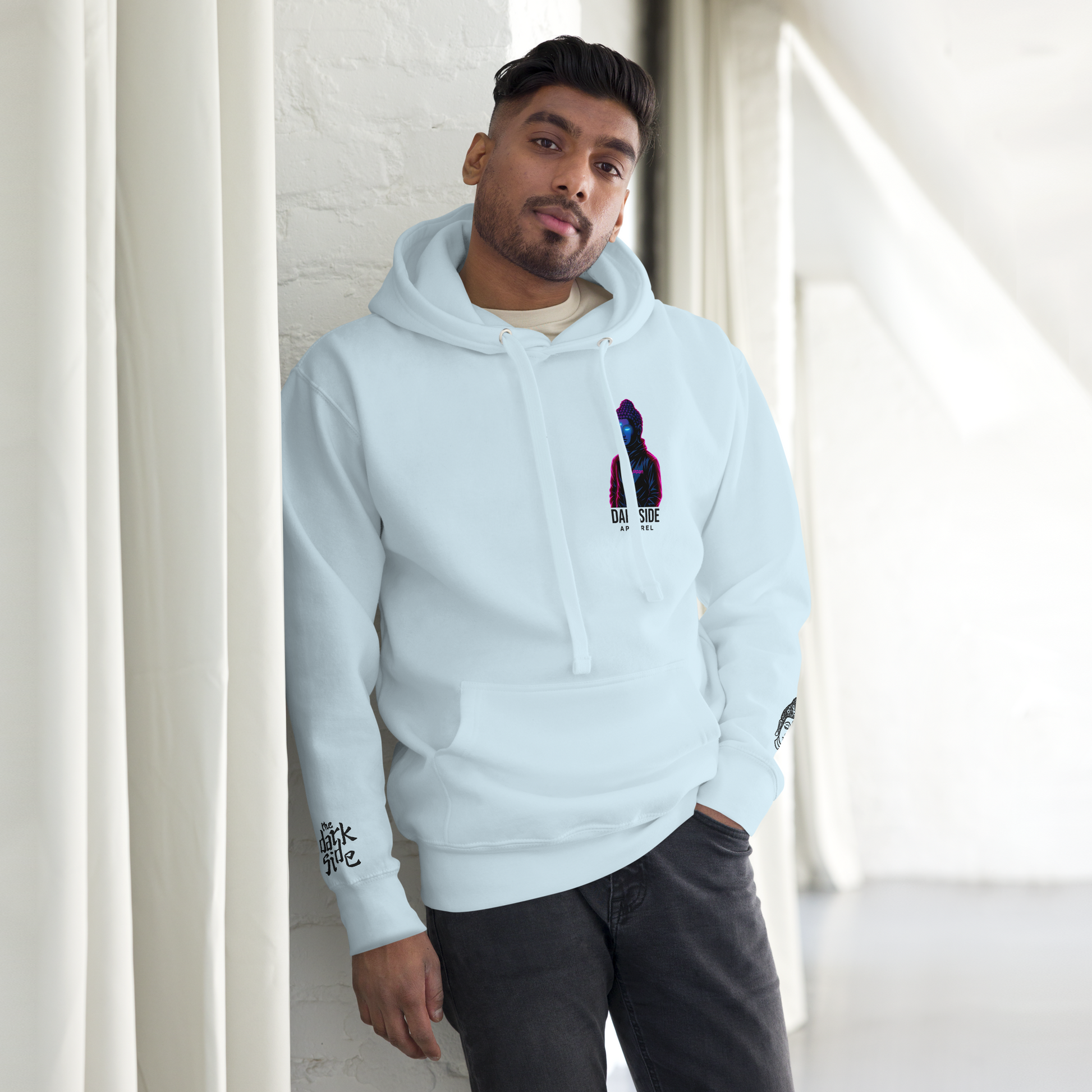 Darkside Apparel Hoodie – Neon Buddha Edition