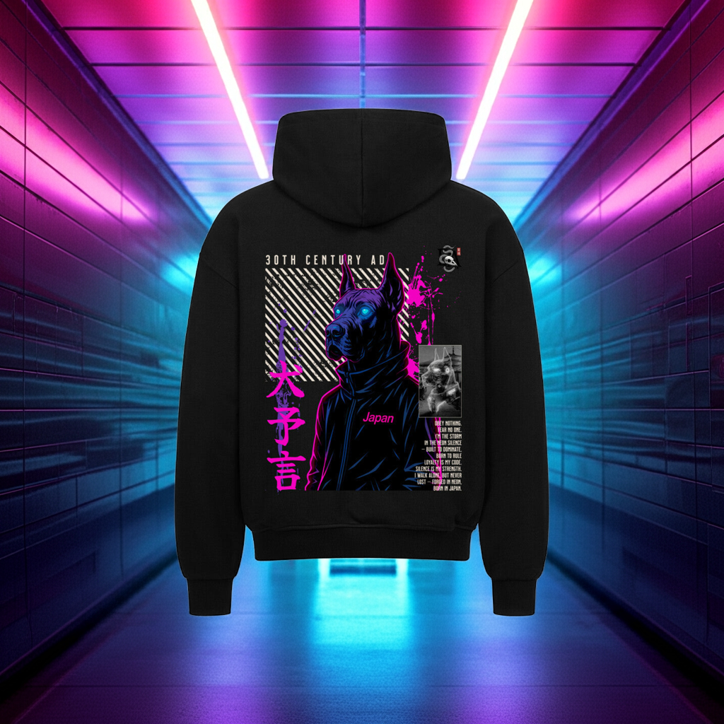 Heavy Zip Hoodie - 30th Century A.D. – THE DOGS PROPHECY (430 GSM)