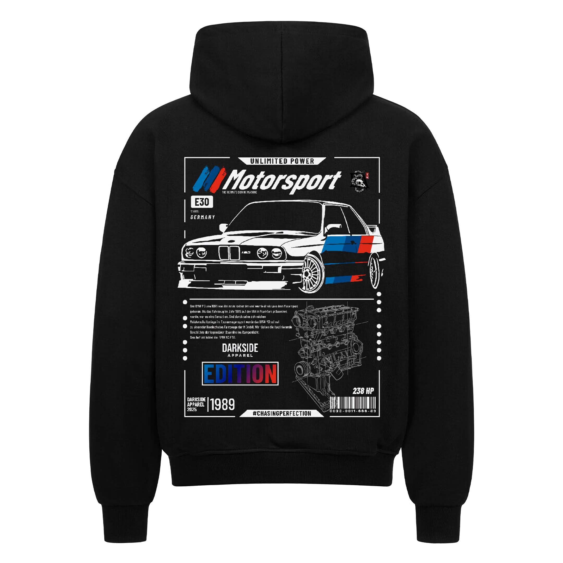 LIMITED E30 M3 EDITION 2! (Front & Back) - Oversized Zip Hoodie
